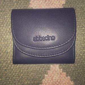 Abbacino Black Leather Card Holer/Mini Wallet